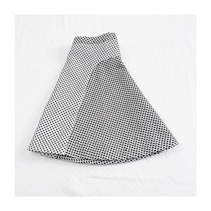 Yoana Baraschi Blue and White Polka Woven Flare Skater Skirt SZ 2